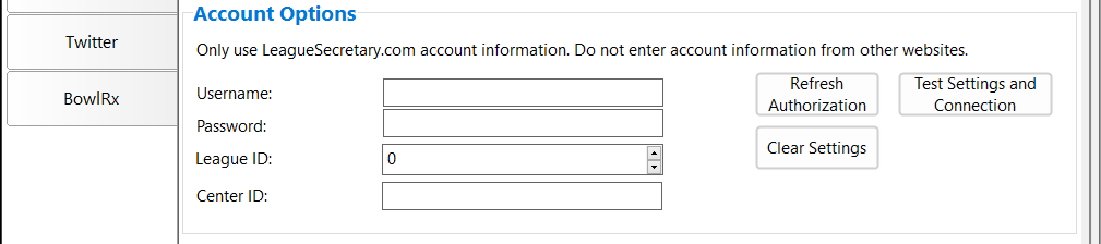 Account Options